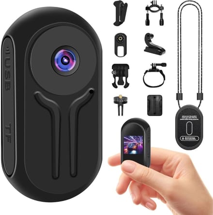 SCH® Bodycam - Cam - Zwart - 16cm x 11cm x 6cm
