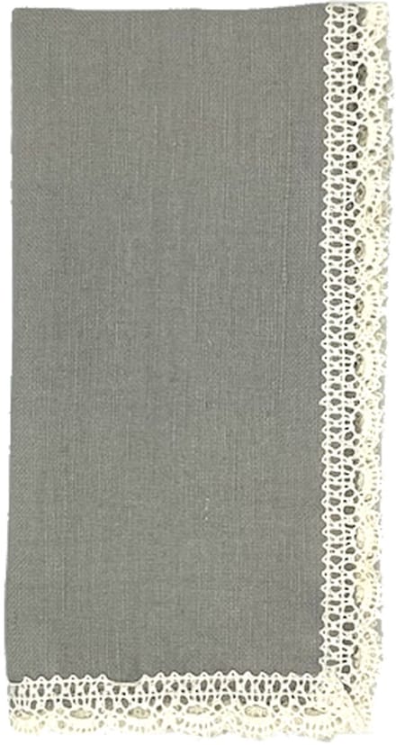 Thea lace servet pearl - set van 4
