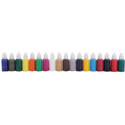 Pigments pour marbrure à l'eau, outil artistique Ebru(A4 18 couleurs 20 ml) white
