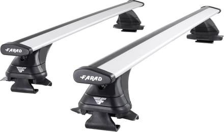 Dakdragers geschikt voor Dacia Duster 2014 t/m 2017 open dakrailing - Aluminium - Hoog laadvermogen 100kg - Merk Farad