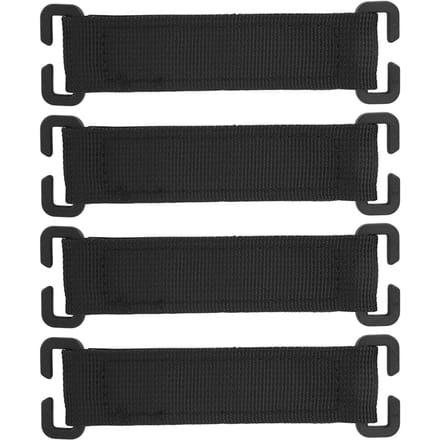 4 stuks Rugzak Molle Strips Zwart Krachtige Grip Sterke Hechting Nylon Klittenband Molle Patch voor black