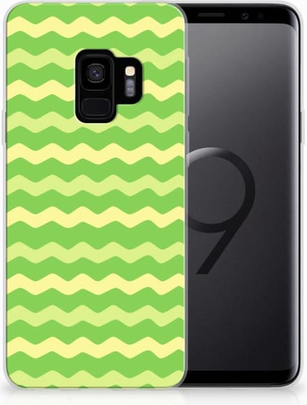 Samsung Galaxy S9 TPU bumper Waves Green
