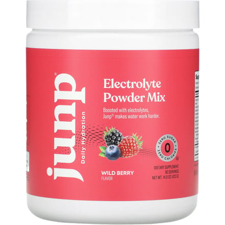 JUNP Hydratation, Mélange de Poudre d'Électrolytes, Fruits des Bois, 14,9 oz (423 g)