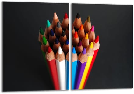 TMK ArtDeko Serie - Snijplank - 2x40x52 cm - Glas - Kleurvol