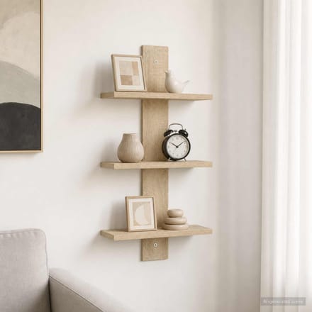 vidaXL - Wandplank - Sonoma - Eiken - 30 - x - 13.5 - x - 64.5 - cm - Bewerkt - hout