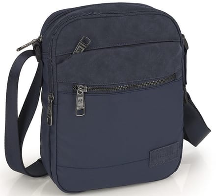 Gabol Clark Medium Schoudertas Heren - Polyester - Blauw