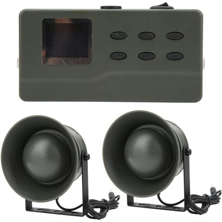 CP390 Dubbele 35W Buitenluidspreker Elektrische Vogelgeluidspeler MP3 Spraakluidspreker met Timing black