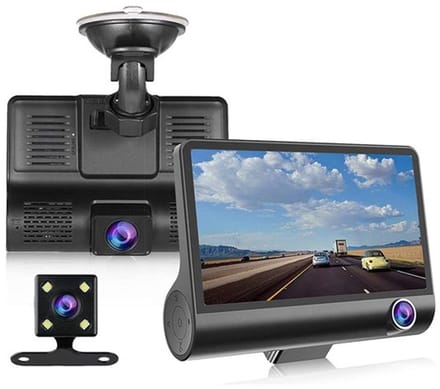 Allecto Dash Cam 1080P Groothoek 4 Inch Nachtzicht Bewegingsdetectie