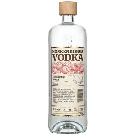 Koskenkorva Vodka LINGONBERRY SPRUCE Flavoured 37,5% Vol. 1l