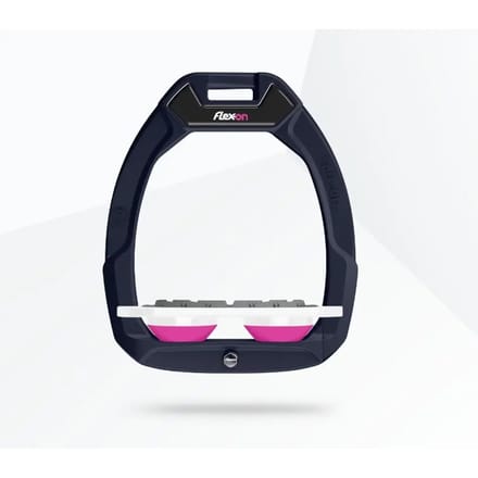 Veiligheidsstijgbeugels Plat Grip Groen/Wit/Roze Flex-On Safe-On