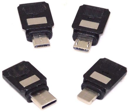 4-delige set Type-C en Micro USB adapters voor Osmo Pocket 1 en 2, handgimbal camera accessoires voor optimale connectiviteit
