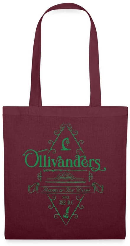 Harry Potter Olivanders Winkel Groen Logo Tas Van Stof Schoudertas