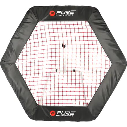 Pure2improve Hexagon Rebounder 140×125 cm – Multisport Terugslagnet voor Bal‑ & Reactietraining