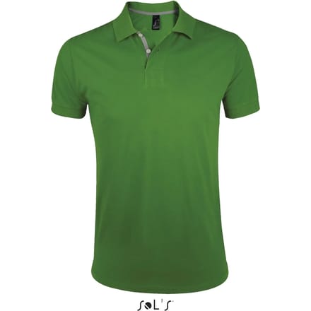 SOL'S Men´s Polo Shirt Portland L587 - Bud Green/Grey (Solid) - XL