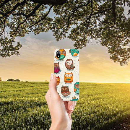 Xiaomi Redmi 7A TPU Hoesje Vrolijke Uilen