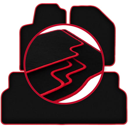 CARLUX-RED automatten voor: Renault Scenic I minivan (1996-2003)