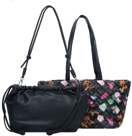 Desigual Shopper Schoudertas Éclat Cahuil Hand Bag Black Zwart
