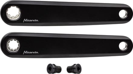 Miranda crankset Delta ISIS 170mm E-Bike Alm Mat zwart Set a 2 Stuks