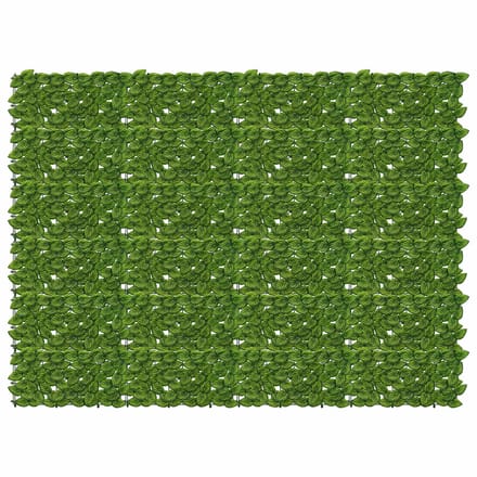 vidaXL - Balkonscherm - met - bladeren - Groen - en - Geel - 200 - x - 150 - cm
