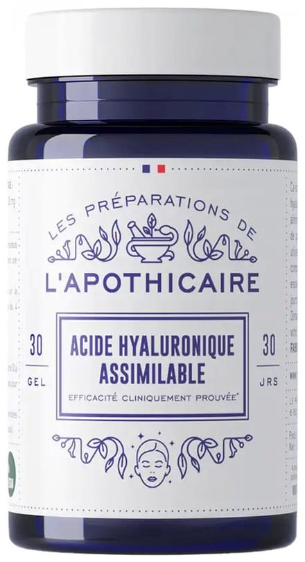 Les Préparations de l'Apothicaire Acide Hyaluronique Assimilable 30 Capsules