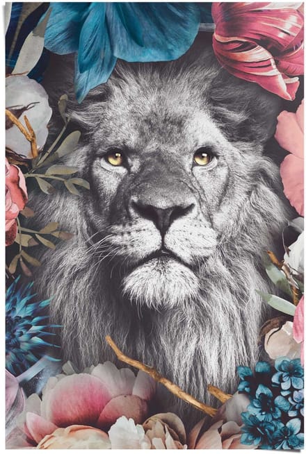Poster Leeuw - 91,5 x 61 - Papier - REINDERS