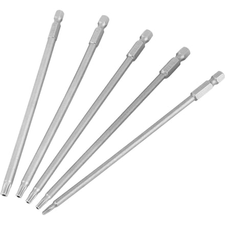 5 Stuks 150mm 1/4 Zeskant Schacht T10 T30 Magnetische Veiligheidster BST Schroevendraaier Bits Set