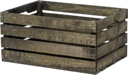 Houten Kist - Groot, Zwart / Opbergkist / Geschenkverpakking / Gift / Kado