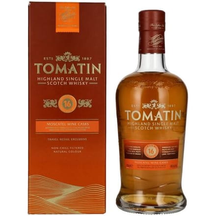 Tomatin Whisky Tomatin 16 Years Old MOSCATEL WINE CASKS 46% Vol. 0,7l in geschenkverpakking