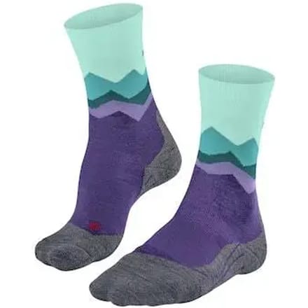 FALKE TK2 anti-blaar dik wol functioneel materiaal wandelsokken dames purper - maat 41-42