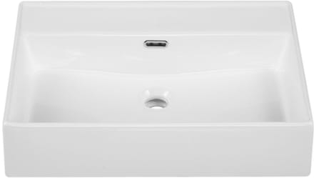 Saniclass Legend wastafel - 80.5x47x16cm - zonder kraangat - glans wit