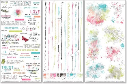 49 And Market - Kaleidoscope Rub-On Transfer Set