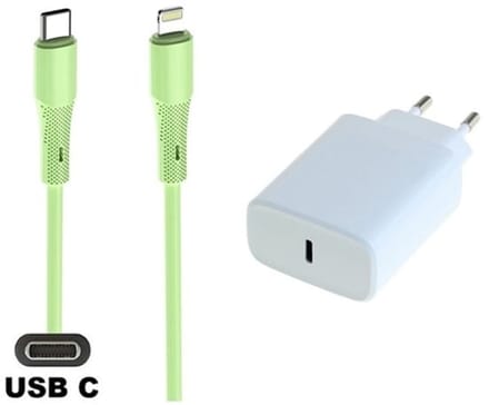 30W super snellader + 1,0m USB C naar Lightning kabel. Universele PD lader. Oplader adapter past op Apple iPhone 13, 13 Mini, 13 Pro, 13 Pro Max, iPhone 14, 14 Plus, 14 Pro, 14 Pro Max