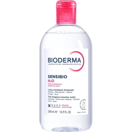 Bioderma Sensibio H2O Micellar Water for Sensitive Skin Prone to Rosacea 500ml