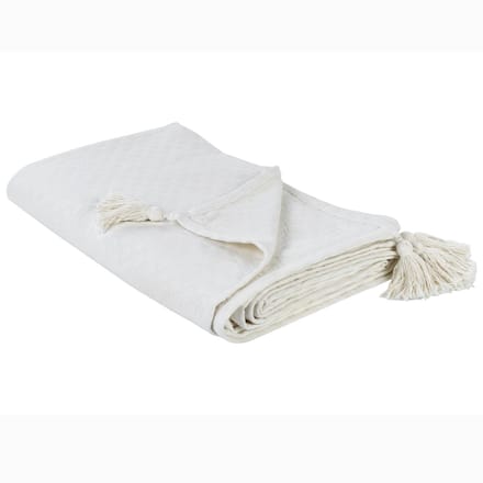 LINDULA - Sprei - Gebroken wit - 150 x 200 cm - Katoen