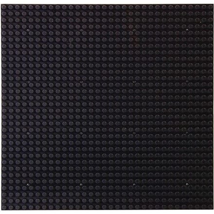 jouet briques enfant 25.5*25.5cm 32x32 Plaque de base Briques de construction intemporelles PLAQUE DE BASE black