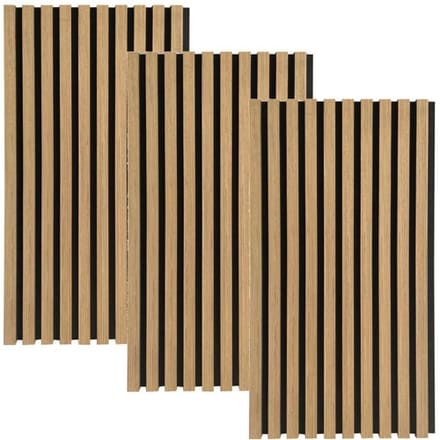 HOME DELUXE Akoestisch paneel SONIC (3 x 80 x 40 cm, Oiled Oak)