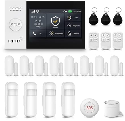 Draadloos 4G Huisalarm met Touchscreen en Bewegingssensor
