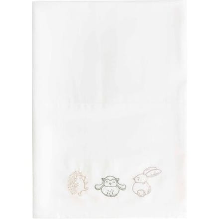 Prénatal ledikantlaken Kleine Vriendjes Ivory White unisex