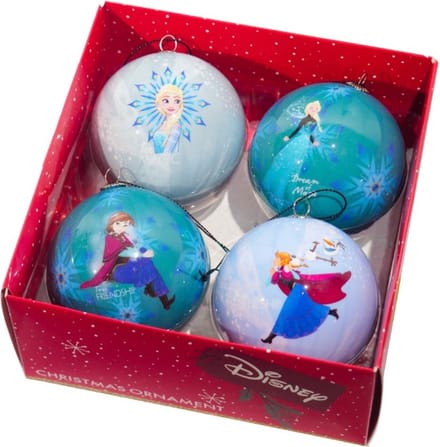 Box kerstbal plc d7.5cm frozen 4st