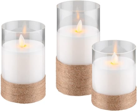 Goobay 60343 elektrische kaars 0,03 W LED Beige, Transparant, Wit
