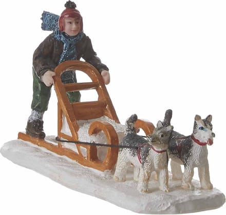 Luville - Dog sleigh - Kersthuisjes & Kerstdorpen