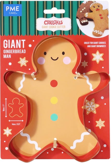 PME Grote Kerstkoekjesvorm, Peperkoekmannetje (18 cm / 7")
