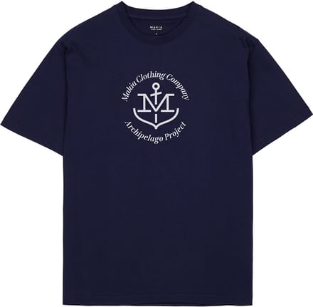 Makia A-project T-shirt Met Korte Mouwen Blauw L Man