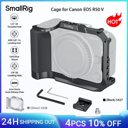 SmallRig 5427 Cage for Canon EOS R50 V Black