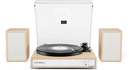 Victrola VTS-1300 Harmony Natural Platenspelerset met Bluetooth en Stereo Speakers