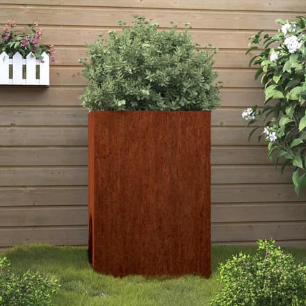 vidaXL - Plantenbak - 42x38x75 - cm - cortenstaal