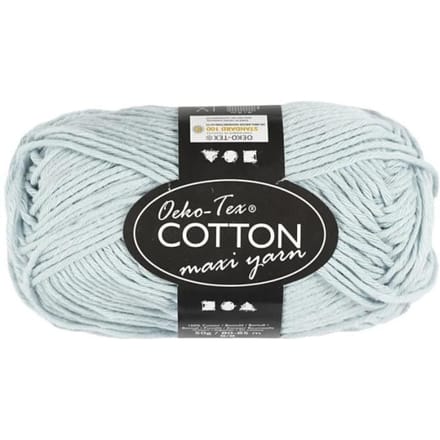 Creativ Company Cotton yarn Size 8/8 L: 80-85 M Soft Blue - 50gr.