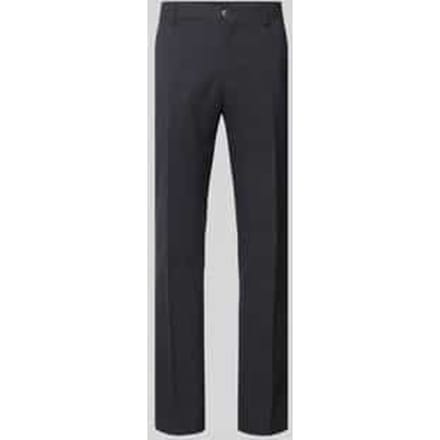slim fit pantalon met mix van wol en linnen model 'OASIS'