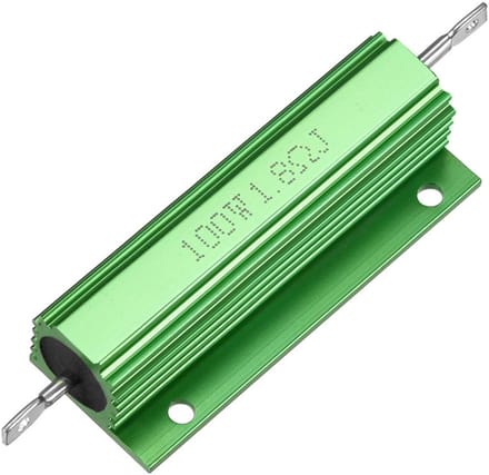 Weerstand Aluminium Behuizing - Wikkelweerstand Component - Elektronica Reparatie - Compacte Constructie - 100W 1.8 Ohm - Groen