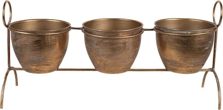 Clayre & Eef Planthouder 47x14x23 cm Koperkleurig IJzer